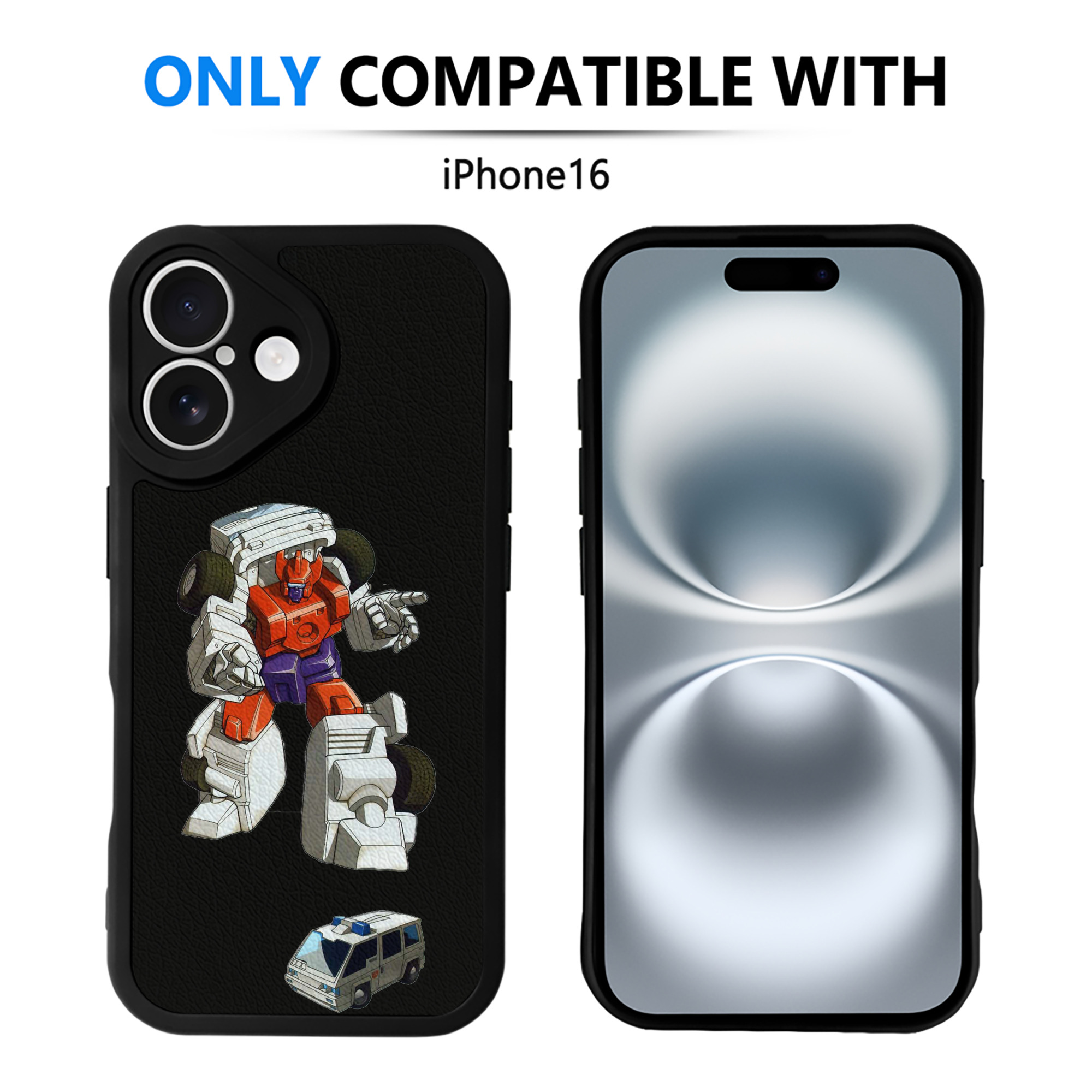 （画像用）  【iPhone 16シリーズ対応】シリコンスマホケース（レザー調） 材質：シリコン
